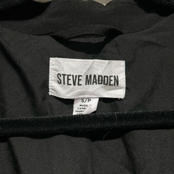 Steve Madden Black Tailored Longline Blazer Jacket Size Small - Picture 6 of 12